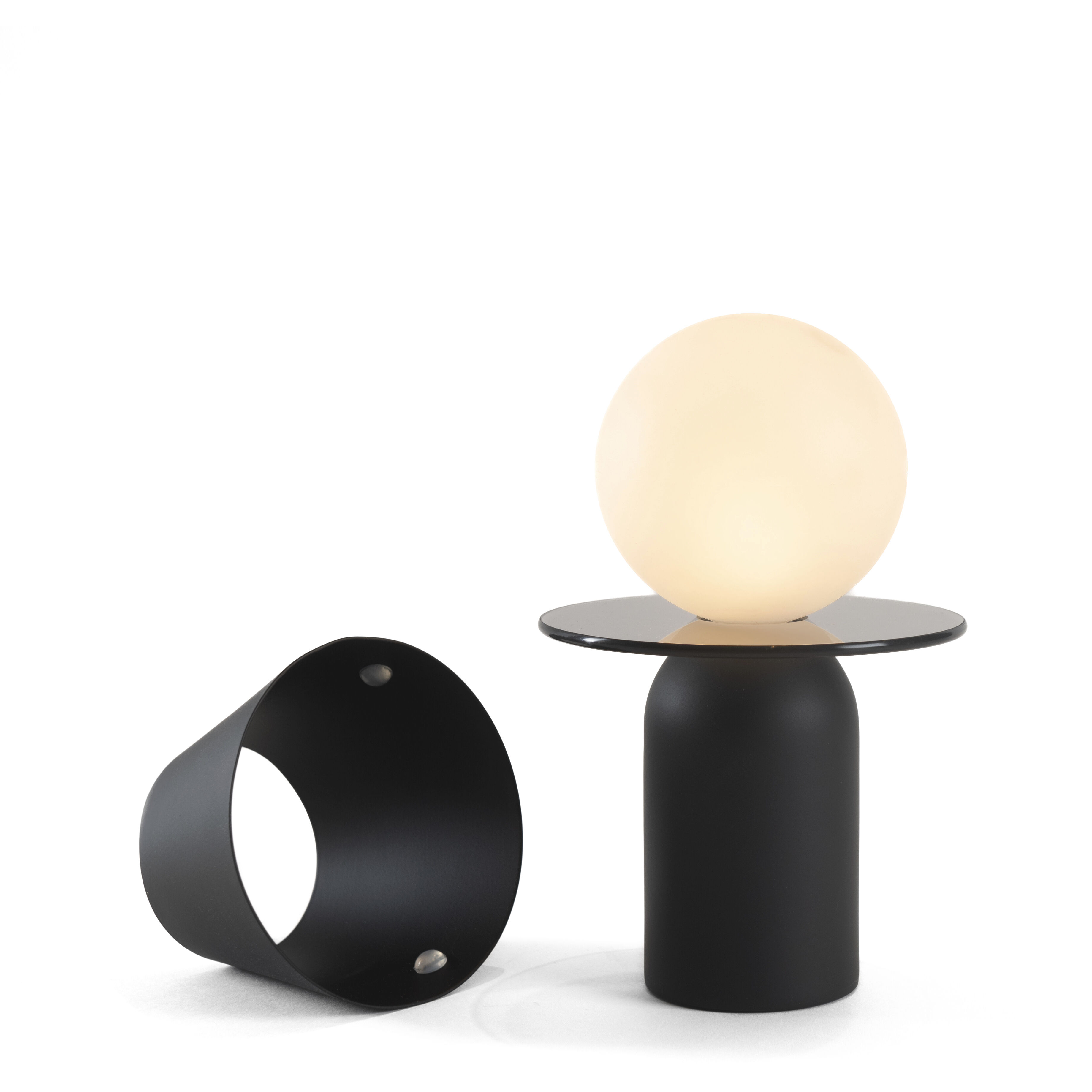 Guy LED 5 inch Matte Black Lantern